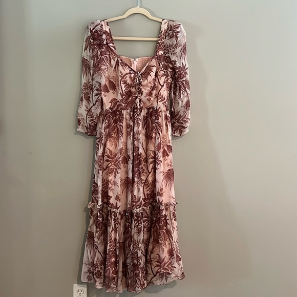 NWT Cara Cara Estela Midi Dress Medium - Picture 2 of 5